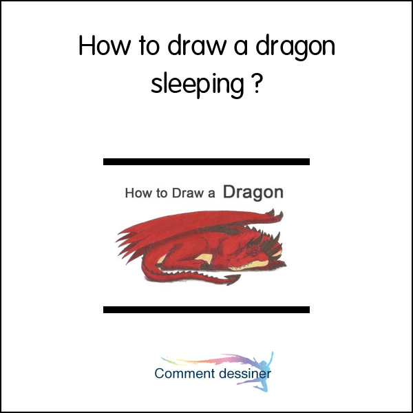 How to draw a dragon sleeping